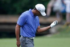 Tiger Woods na golfovém US Open 2013