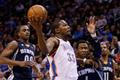 Kevin Durant, basketbalista Oklahomy v utkání NBA proti Memphisu