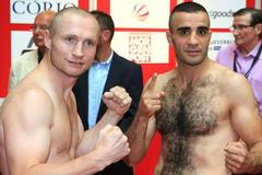 Lukáš Konečný a Moez Fhima na vážení