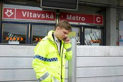 Tomáš Hudeček během pražských povodní 2013