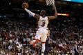 Dwyane Wade z Miami v utkání NBA proti Atlantě