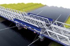 Železniční most v Kolíně - model