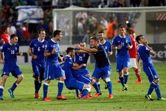 ME jednadvacítek: Itálie - Norsko (oslavy Italů)