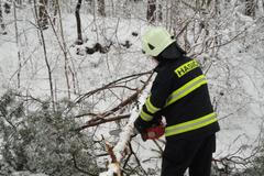 Sníh - 19. března - hasiči