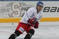 Český hokejový reprezentant Marek Židlický při tréninku před Karjala Cupem 2012.