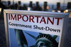 USA - platební neschopnost - shutdown - socha Svobody
