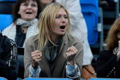 Maria Šarapovová na tenisovém turnaji v Londýně