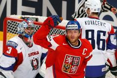 Hokej, MS 2013, Česko - Slovinsko: Jiří Novotný slaví český gól