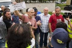 Zásah policie v Českých Budějovicích (6. 7.)