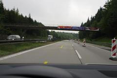 Dálnice D1 - bourání 1.mostu