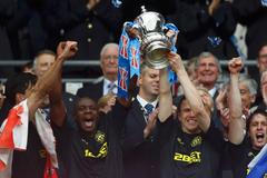 Wigan slaví zisk Anglického poháru