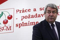 Vojtěch Filip na volebním štábu KSČM