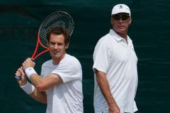Andy Murray a Ivan Lendl na tréninku