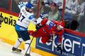 Hokej, MS 2013, Rusko - Finsko: Denis Denisov - Juha-Pekka Hytönen