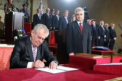 Inaugurace Miloše Zemana na Hradě