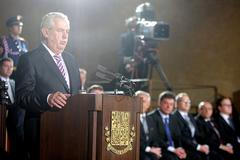 Inaugurace Miloše Zemana na Hradě