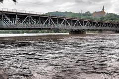 Povodeň červen 2013 - Ústí nad Labem - železniční most