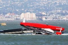 Katamarán Artemis Racing, pod kterým zemřel Andrew Simpson