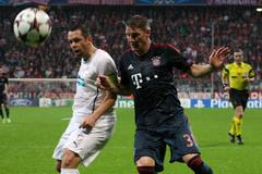 LM, Bayern Mnichov - Plzeň: Bastian Schweinsteiger - Pavel Horváth