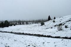 Zasněžená Šumava v květnu