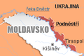 Mapa - Podněstří, Moldavsko