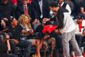 2013 NBA All-Star game: Jay-Z (vlevo), Beyoncé a Drake