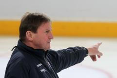 Trénink české hokejové reprezentace