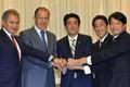 Lavrov, Šojgu, Abe, Kišida