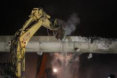 Dálnice D1 - bourání 1.mostu