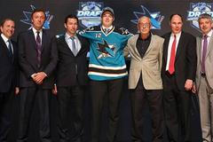 Tomáš Hertl v dresu San Jose na draftu