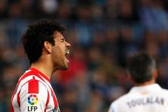 Diego Costa z Atlétika Madrid lituje neproměněné šance