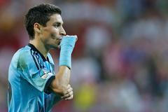 Euro 2012: Jesus Navas se raduje z gólu v zápase Španělsko - Chorvatsko