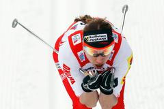 Justyna Kowalczyková při Tour de Ski 2013
