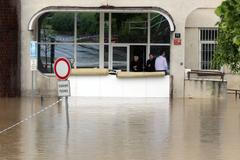 Povodeň na Rokytce v Praze