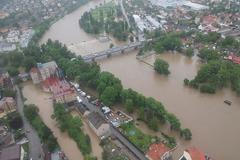 Povodně-letecký pohled