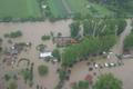 Povodně - letecký pohled