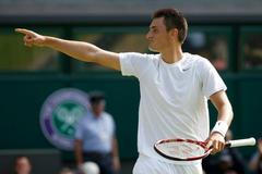 Australský tenista Bernard Tomic na Wimbledonu 2013