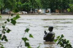 Zvýšená hladina Vltavy