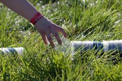 Třídění plastových kelímků patří ke koloritu letních festivalů