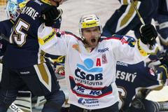 Hokejista Pardubic Radovan Somík se raduje z gólu v 5. kole Tipsport extraligy 2012/13 s Kladnem.