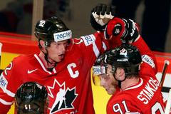 Radost hráčů Kanady na MS 2013
