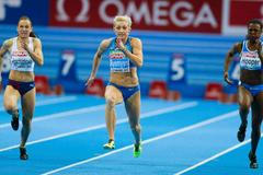 Barbora Procházková a Marija Rjemjenová na Halovém mistrovství Evropy