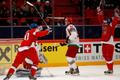 MS v hokeji 2013, Česko - Bělorusko: Martin Hanzal (vlevo) a Jiří Tlustý slaví gól