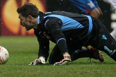 Fotbal, Evropská liga, Plzeň - Neapol: Morgan de Sanctis