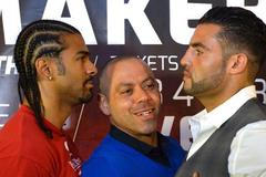 David Haye a Manuel Charr na tiskové konferenci