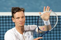 Tomáš Berdych na turnaji v Dubaji