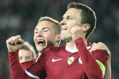 Sparta vs. Brno, utkání Gambrinus ligy (Kadeřábek a Lafata)