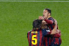 Radost fotbalistů Barcelony