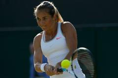 Klára Zakopalová na Wimbledonu 2013