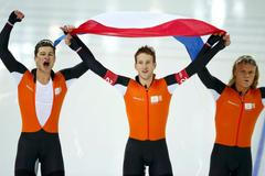 Soči 2014, rychlobruslení stíhačka: Sven Kramer, Jan Blokhuijsen a Koen Verwei